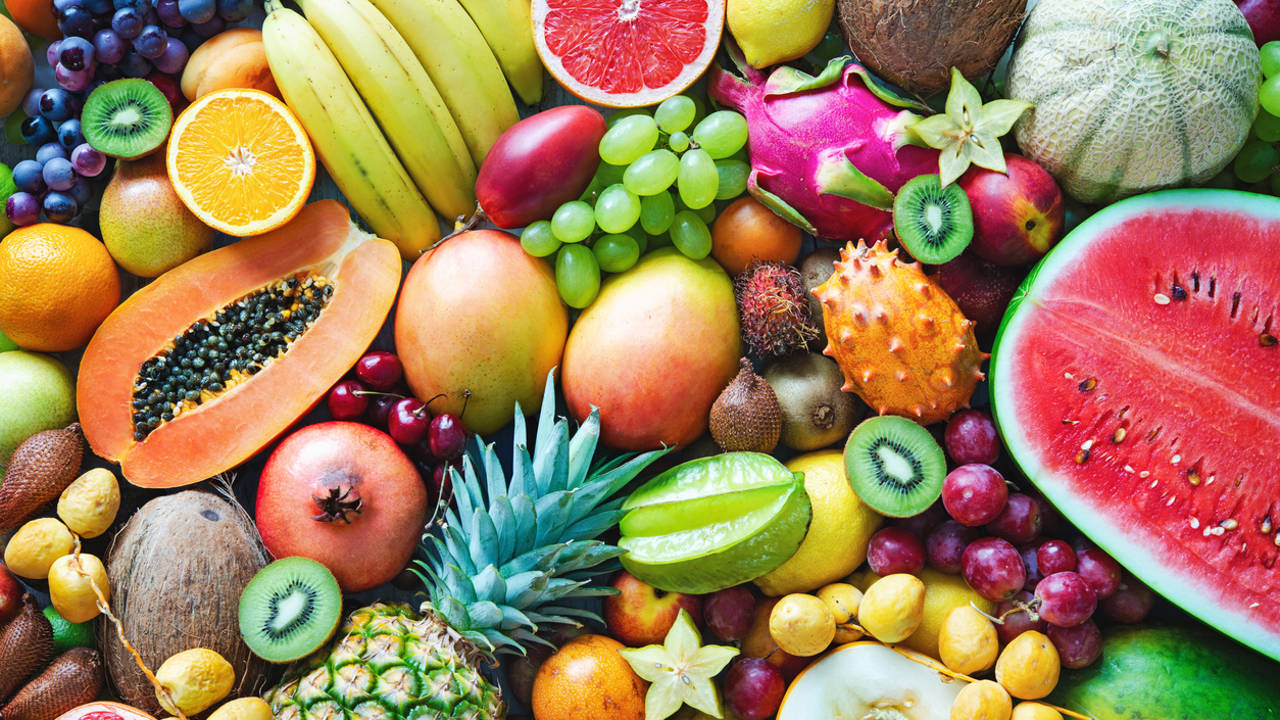 variedad de frutas